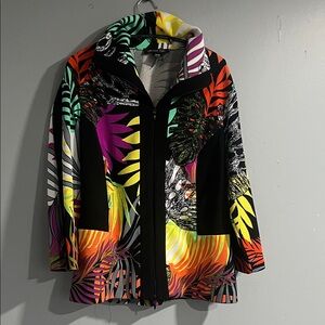Vibrant Multicolor Women's Blazer Michael Tyler Medium